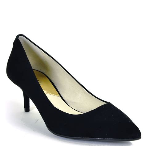 michael kors block heel shoes|Michael Kors black kitten heels.